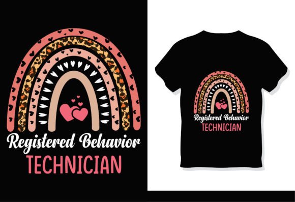 Behavioral ABA Therapist Rainbow T-Shirt Graphics