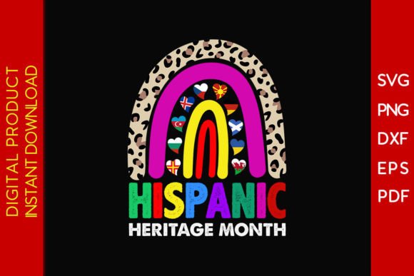 Heritage Month Leopard Rainbow All Flags Graphics
