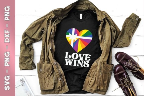LGBT Flag Pride Pocket Rainbow Love Wins Graphics