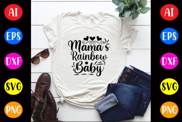 Mama’s Rainbow Baby SVG Design