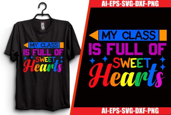 My Class is Full of Sweet Hearts Rainbow Graphics
