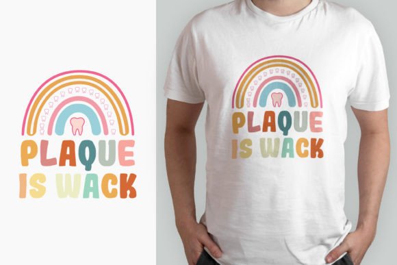 Plaque is Wack Rainbow T-shirt Design Graphics