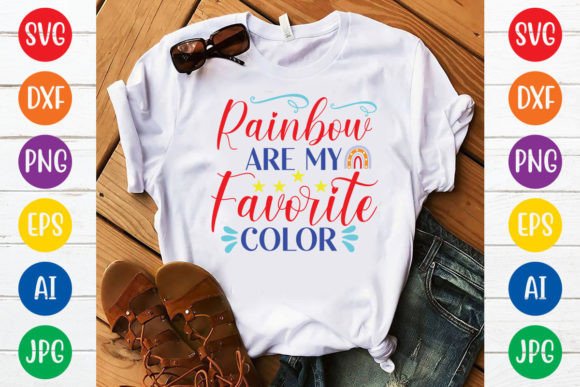 Rainbow Are My Favorite Color Svg Design