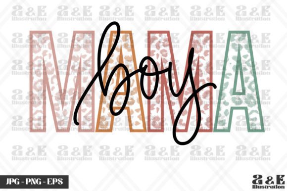 Rainbow Boy Mama Leopard Gender Reveal Graphics