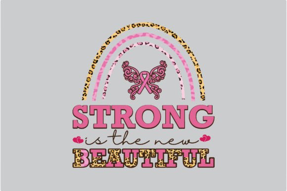 Rainbow Breast Cancer Sublimation Graphics