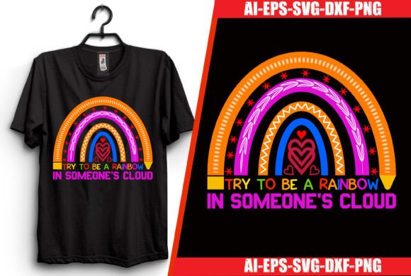 Rainbow Quotes T-shirt Design: Graphics for Creative Selling