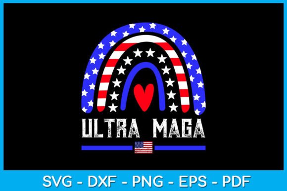 Rainbow USA Flag Ultra Maga SVG T-Shirt