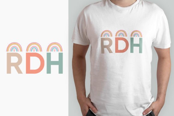 RDH Dental Rainbow T-shirt Design: Graphics and T-Shirt Designs