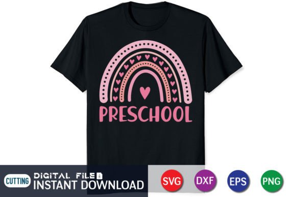 School Pre-k Rainbow Graphics