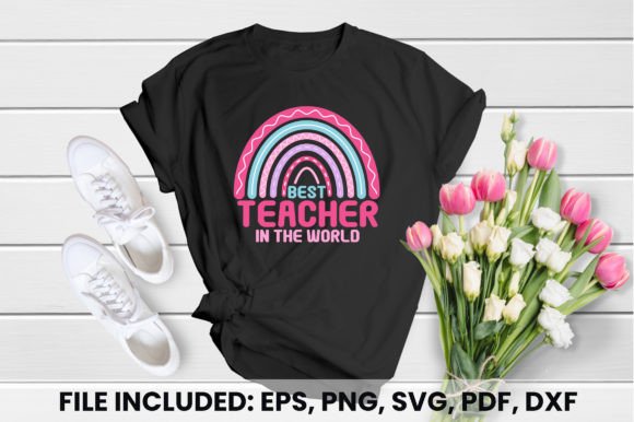 Teachers Rainbow T-shirt Design Graphics