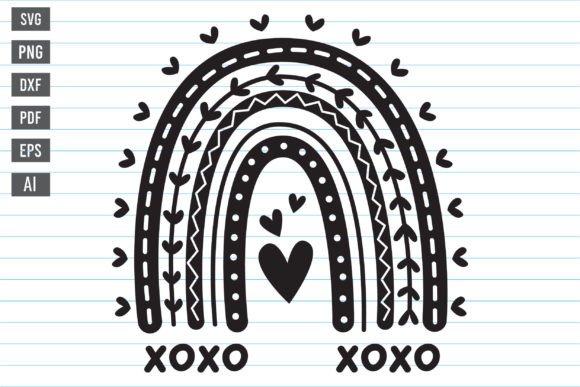 Valentine Svg, Valentine Rainbow Svg Graphics
